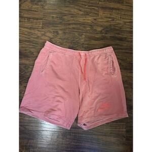 Nike Mens Jogger Shorts Orange Coral Color XL Thick Bottoms